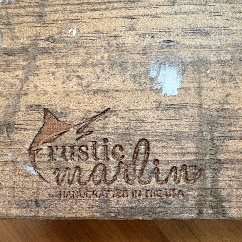 Rustic Marlin Ocean Decor Block - Picture 6 of 6